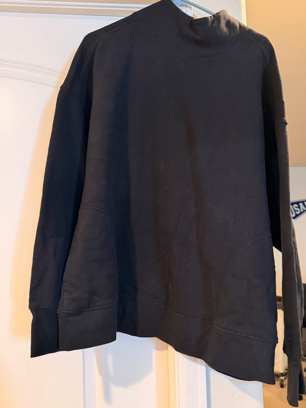 Aerie Black Mock-Neck Sweater